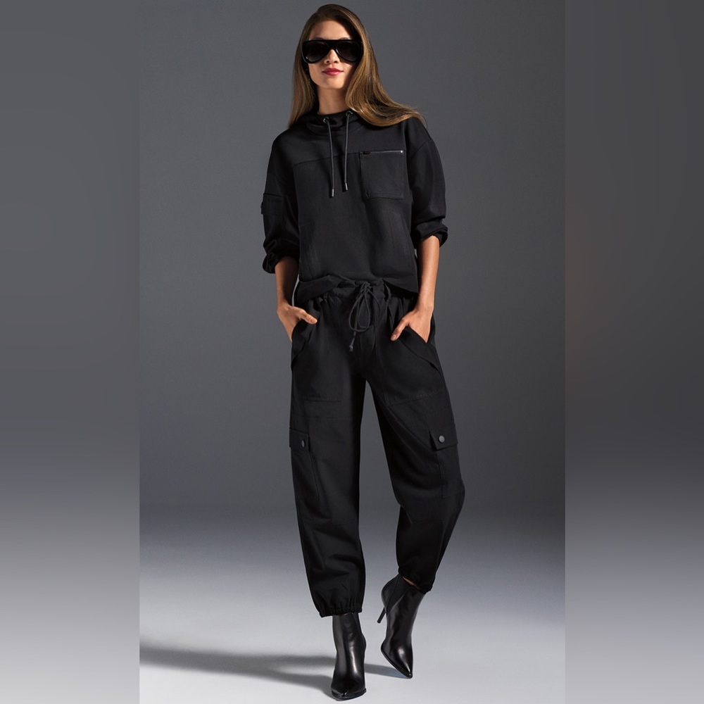 CAbi Black Utility Jogger Jumpsuit